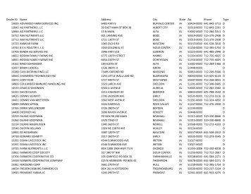 Bulk Dry Animal Nutrient Licenses - Iowa Department of Agriculture ...