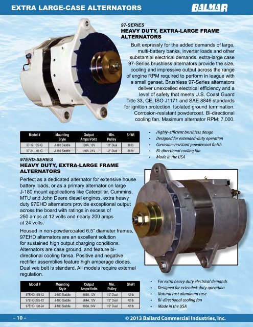 Balmar Product Guide