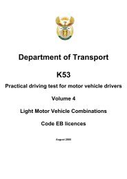 Practical driving test for motor vehicle drivers - Volume 1 - Arrive Alive