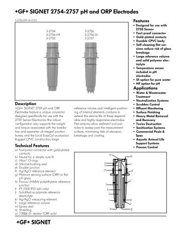 Electrode data sheet - JL Wingert Company