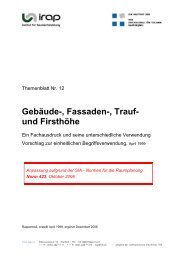 Nr. 12: GebÃ¤ude-, Fassaden-, Trauf- und FirsthÃ¶he - IRAP