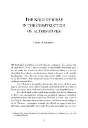 the role of ideas in the construction of alternatives - Clacso