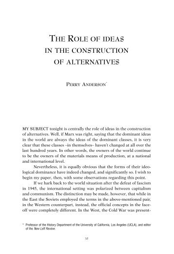the role of ideas in the construction of alternatives - Clacso