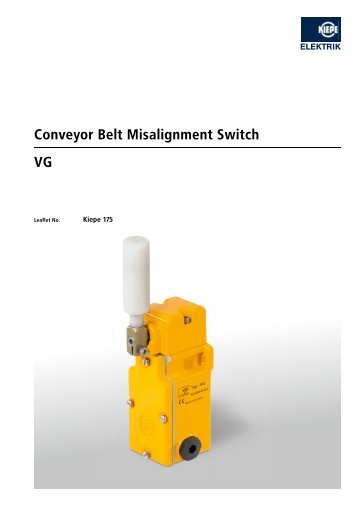 Conveyor Belt Misalignment Switch VG