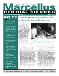 to view the June 2013 newsletter (PDF) - Marcellus Central School ...