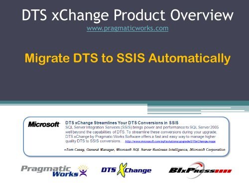 Download DTS xChange Product Overview ( pdf) Pragmatic Works Download DTS xChange Product Overview ( pdf) Pragmatic Works