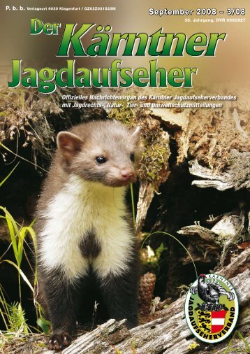 September 2008 â€“ 3/08 - Jagdaufseher KÃ¤rnten