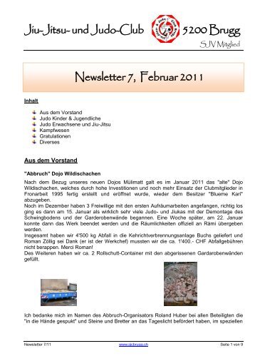 Roland Huber - Judo und Jiu-Jitsu-Club Brugg