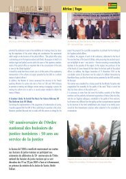 50e anniversaire de l'Ordre national des huissiers de justice ... - UIHJ