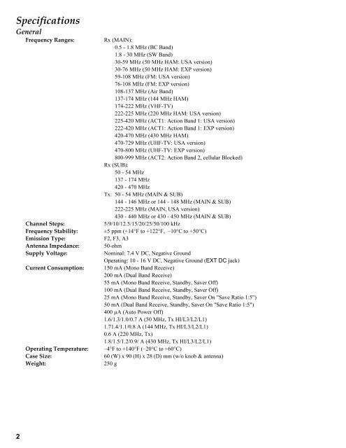 VX-7R Technical Supplement - The Repeater Builder's Technical ...