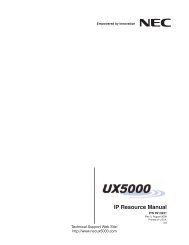 IP Resource Manual - NEC UX5000