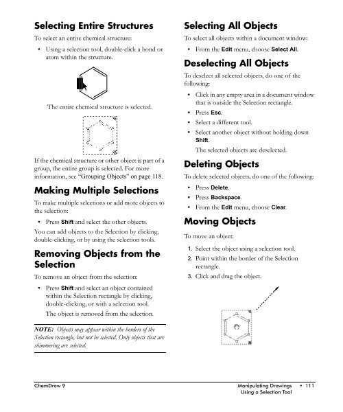 ChemDraw User's Manual - CambridgeSoft