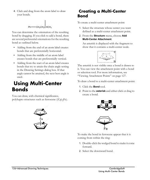 ChemDraw User's Manual - CambridgeSoft