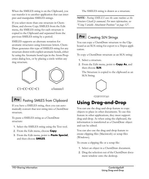 ChemDraw User's Manual - CambridgeSoft