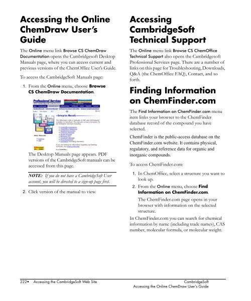 ChemDraw User's Manual - CambridgeSoft