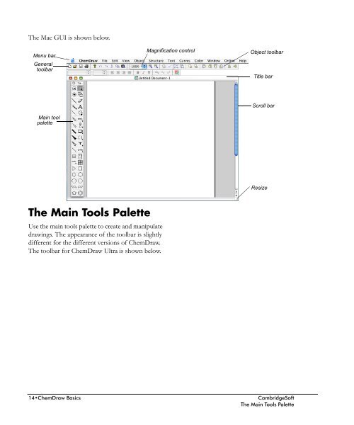 ChemDraw User's Manual - CambridgeSoft