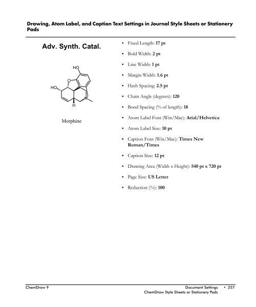 ChemDraw User's Manual - CambridgeSoft