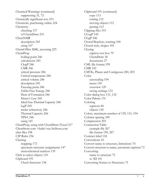 ChemDraw User's Manual - CambridgeSoft