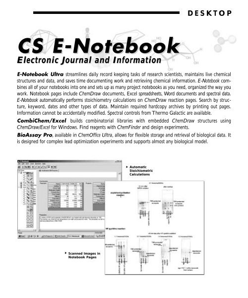 ChemDraw User's Manual - CambridgeSoft