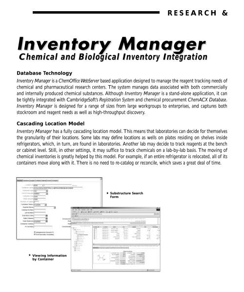 ChemDraw User's Manual - CambridgeSoft