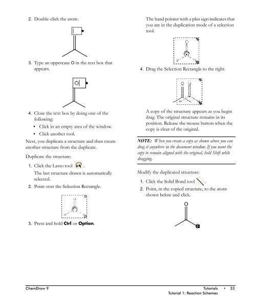 ChemDraw User's Manual - CambridgeSoft