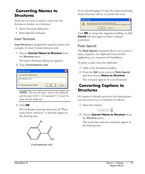 ChemDraw User's Manual - CambridgeSoft