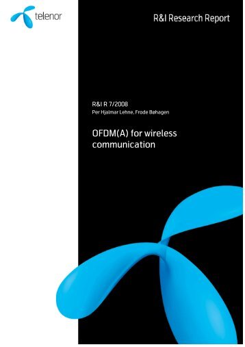 OFDM(A) for wireless communication - Unik