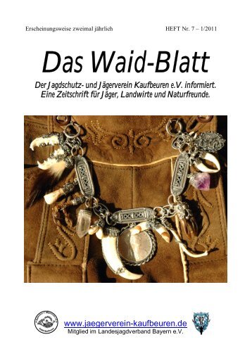 Das Waid-Blatt - Jagdschutz- und Jägerverein Kaufbeuren