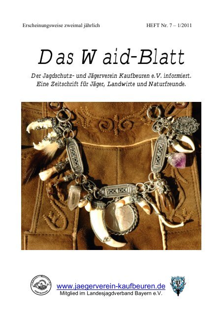 Das Waid-Blatt - Jagdschutz- und Jägerverein Kaufbeuren