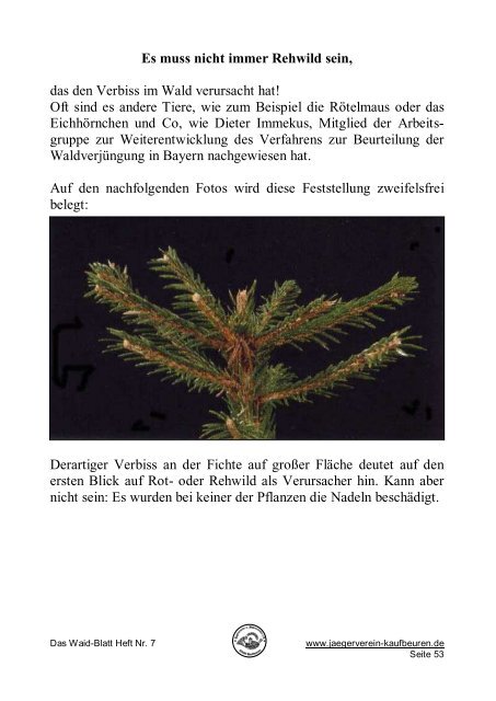 Das Waid-Blatt - Jagdschutz- und Jägerverein Kaufbeuren