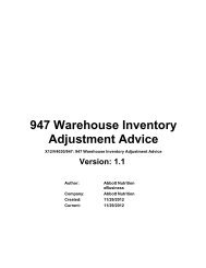 947 Warehouse Inventory Adjustment Advice - Abbott Nutrition
