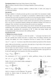 Ion Selective Electrode Analysis of Hydrogen Sulphide in S