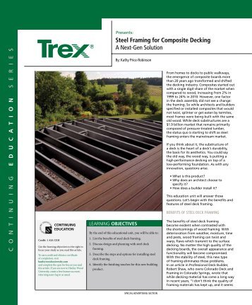 Steel Framing for Composite Decking A Next-Gen Solution