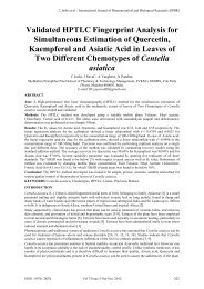 Validated HPTLC Fingerprint Analysis for Simultaneous Estimation ...