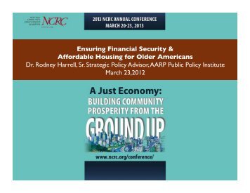 Dr. Rodney Harrell, Sr. Strategic Policy Advisor, AARP Public Policy ...