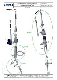 Ersatzteilliste / Spare parts list