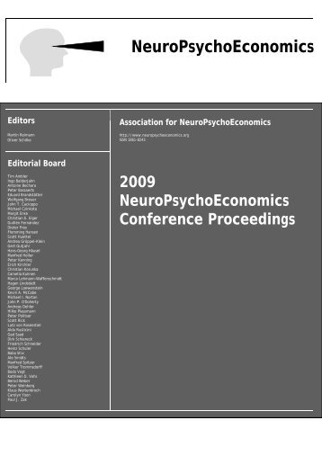 NeuroPsychoEconomics - Journal of Neuroscience, Psychology ...