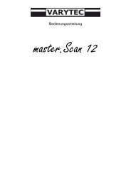 Bedienungsanleitung Master Scan 12