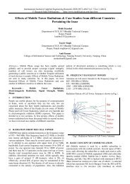 Effects of Mobile Tower Radiations & Case Studies ... - Gimt.edu.in