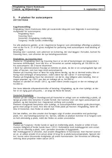 P-pladser for autocampere.pdf - RingkÃ¸bing-Skjern Kommune