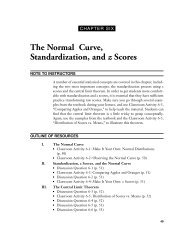 The Normal Curve, Standardization, and z Scores