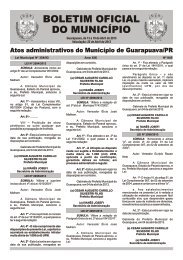 Boletim Oficial 845 - Prefeitura de Guarapuava