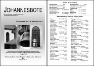 aussenblatt dez 2011 jan 2012.pub - Johannesgemeinde Pretoria-Ost