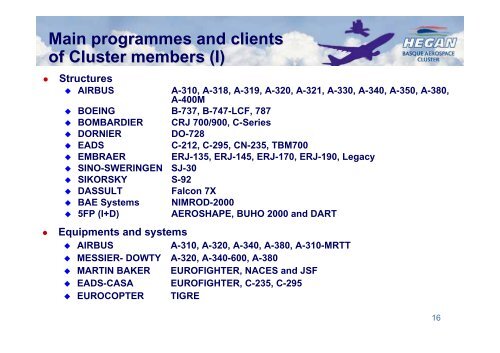 The Aeronautics and Space Cluster of the Basque Country