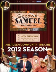 Program - Aberdeen Community Theatre