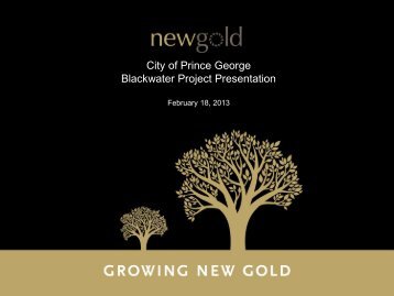 City of Prince George Blackwater Project Presentation