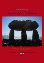 Appunti di Calcolo Numerico - Esercizi e Dispense - UniversitÃ  degli ...