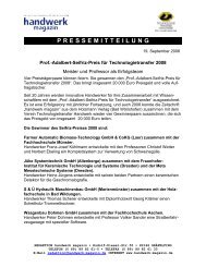 PRESSEMITTEILUNG - S&ÃƒÂœ Hydraulik und Maschinenbau GmbH