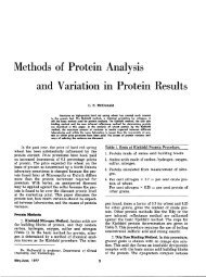 Methods of Protein Analysis
