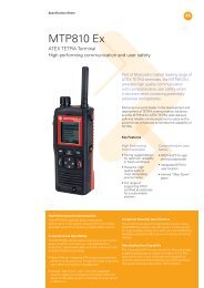 MTP810Ex ATEX - Motorola Solutions